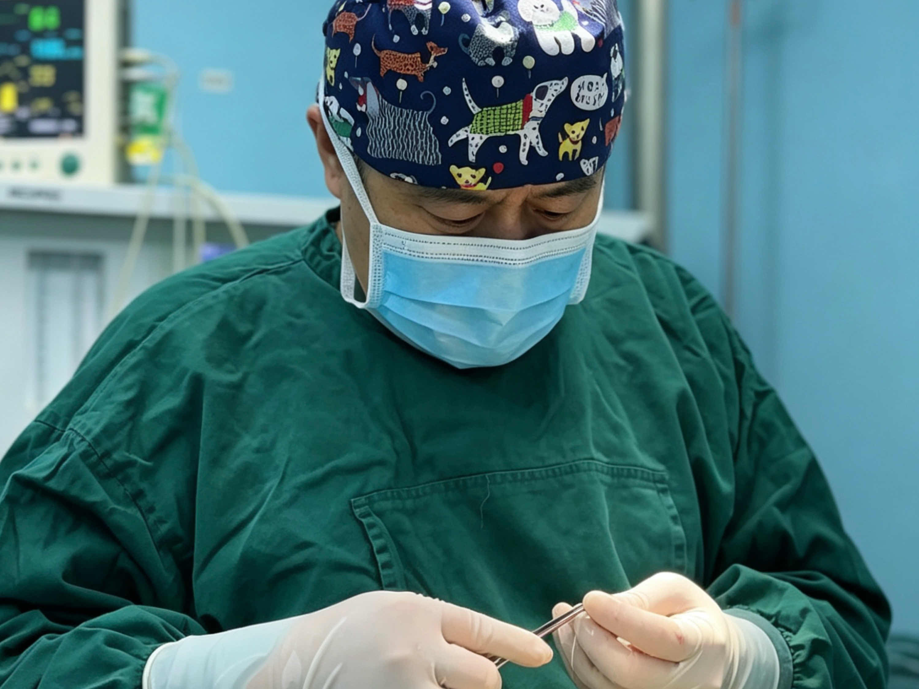 Surgical preparation by Dr. Miles Yang